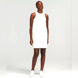 lululemon Softstreme Back In Action Dress color White size 6